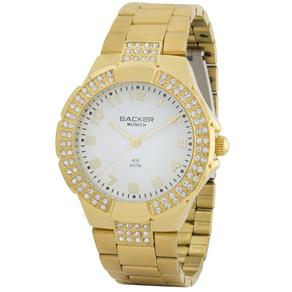 Relógio Feminino Backer 3340145F BR Munich Dourado