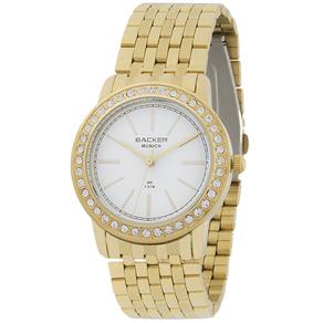 Relógio Feminino Backer 3343145F BR Munich Dourado