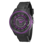 Relógio Feminino Borracha Esportivo Preto/roxo Speedo