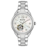 Relógio Feminino Bulova Classic Sutton Automatic Aço 96P181