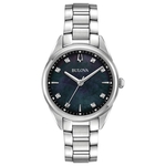 Relógio Feminino Bulova Classic Sutton Quartz Prata 96P198