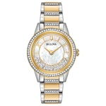 Relógio Feminino Bulova Crystals Turnstyle Aço 98L245