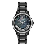 Relógio Feminino Bulova Crystals Turnstyle Aço Preto 98L252