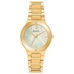 Relógio Feminino Bulova Futuro Aço Dourado 97R102