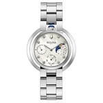 Relógio Feminino Bulova Rubaiyat Aço Prata 96P213