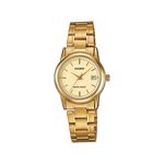 Relógio Feminino Casio Analógico Ltp-v002g-9audf - Dourado