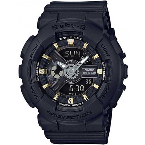 Relógio Feminino Casio Baby-G Analógico Ba-110Ga-1Adr - Preto