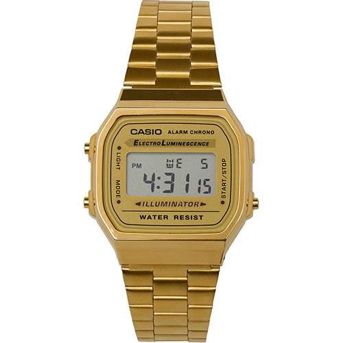 Tamanhos, Medidas e Dimensões do produto Relógio Feminino Casio Digital Fashion A168WG-9WDF