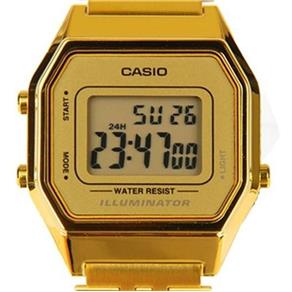 Relogio Feminino Casio Digital - La680wga-9df - Dourado