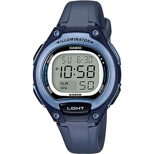 Relógio Feminino Casio Digital Lw2032avdf - Azul