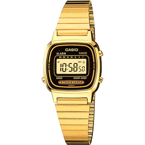 Relógio Feminino Casio Digital Vintage LA670WGA-1DF