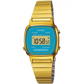 Relógio Feminino Casio La-670Wga-2Df - Dourado