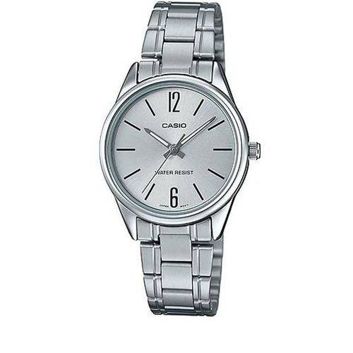 Relógio Feminino Casio Prata Fundo Prata LTP-V005D-7BUDF