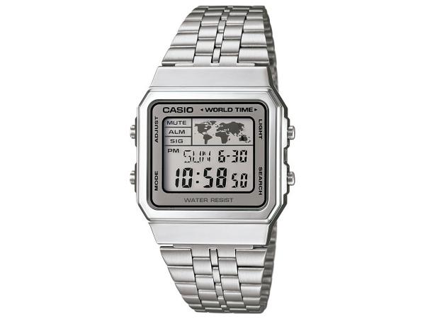 Relógio Feminino Casio Vintage A500WA-7DF - Digital Resitente à Água com Data