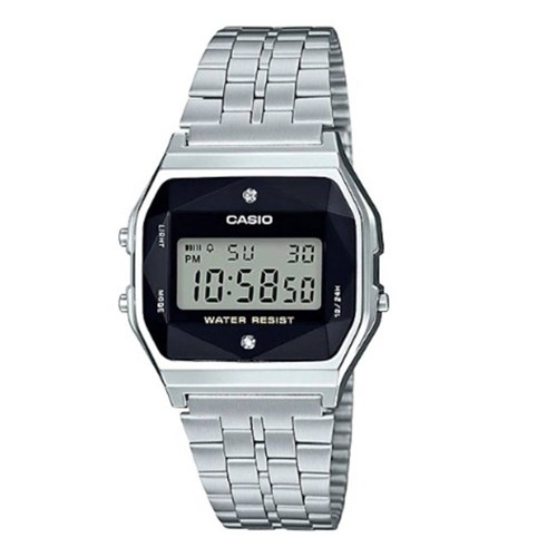 Relógio Feminino Casio Vintage Diamond A159WAD-1DF - Prata