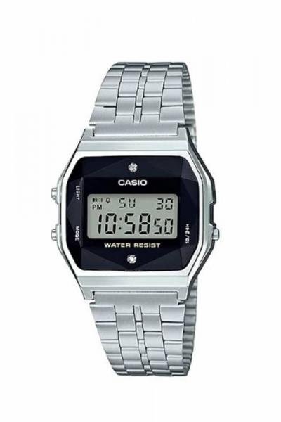 Relógio Feminino Casio Vintage Diamond A159WAD-1DF - Prata