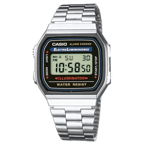 Relógio Feminino Casio Vintage Digital A168WA-1WDF