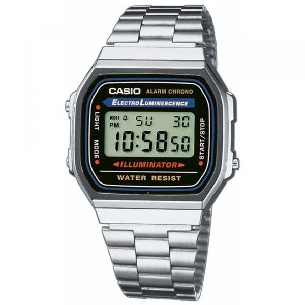 Relógio Feminino Casio Vintage Digital A168wa-1wdf