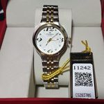 Relógio Feminino Champion Analógico Cs28370s Clássico Prata Com Detalhe Em Dourado