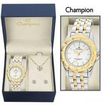 Relógio Feminino Champion Analógico Fashion CH30037W + Colar e Brinco