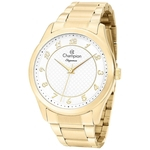 Relogio Feminino Champion Analógico Pulseira de Aço Caixa de 43 MM 50 M - CN27723H