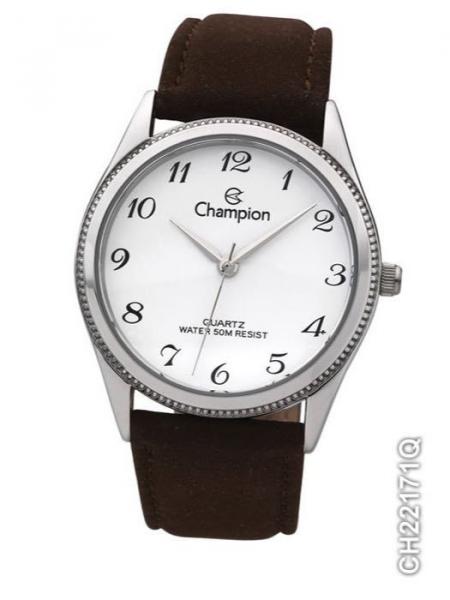 Relogio Feminino Champion Couro Prata CH22171Q