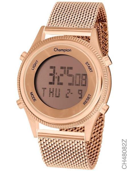 Relógio Feminino Champion Digital com Alarme Ch48082z Rosê