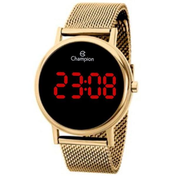 Relógio Feminino Champion Digital Led CH40179H - Dourado