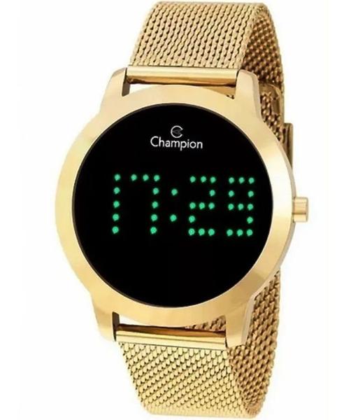 Relógio Feminino Champion Digital Led Dourado CH40017G