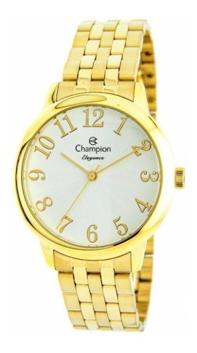 Relogio Feminino Champion Dourado Analogico a Prova Dagua Cn26162h