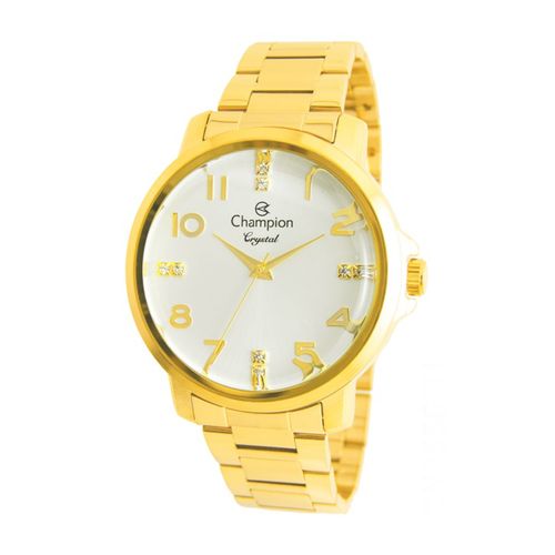 Relogio Feminino Champion Dourado Cn25565h