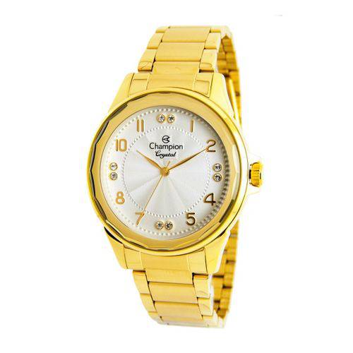 Relogio Feminino Champion Dourado Cn25609h