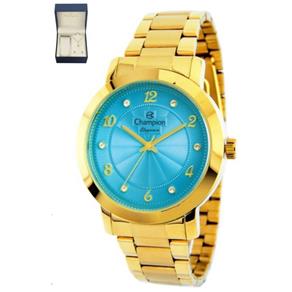 Relogio Feminino Champion Dourado Cn26573Y