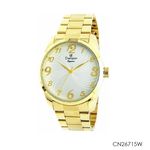 Relogio Feminino Champion Dourado Cn26715w