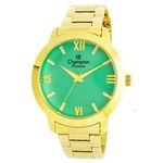 Relogio Feminino Champion Dourado Cn29169g