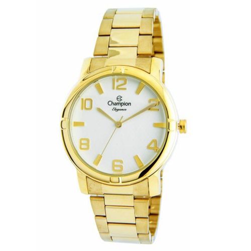 Relogio Feminino Champion Dourado Elegance Cn25181h