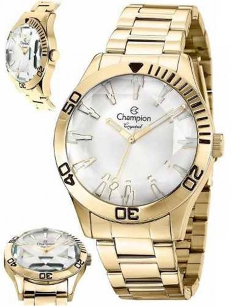 Relógio Feminino Champion Dourado Top D Linha Cn27214h