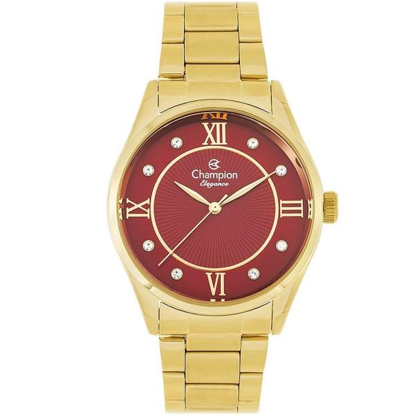 Relógio Feminino Champion Elegance Analógico CN25038I Dourado