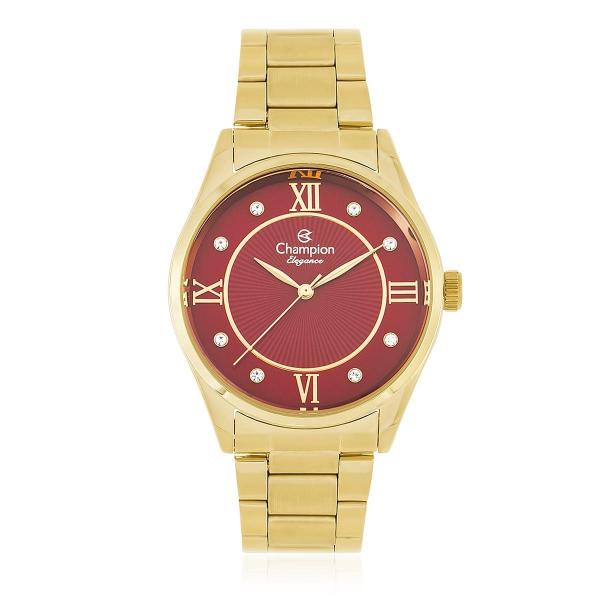 Relógio Feminino Champion Elegance Analógico CN25038I Dourado