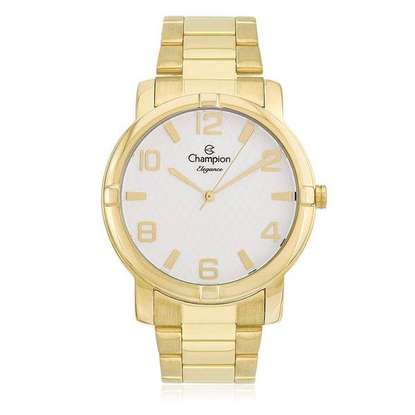 Relógio Feminino Champion Elegance Analógico Cn25181h Dourado com Fundo Branco