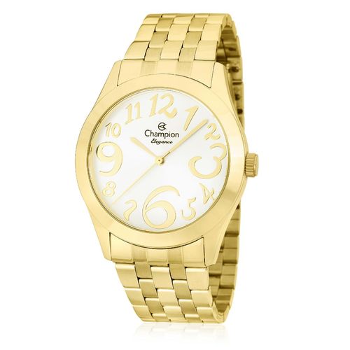 Relógio Feminino Champion Elegance Analógico CN26635H Dourado