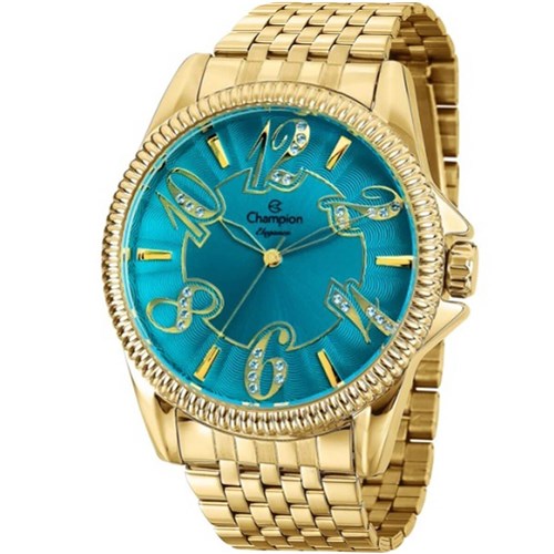 Relógio Feminino Champion Elegance Analógico Cn27358f Dourado