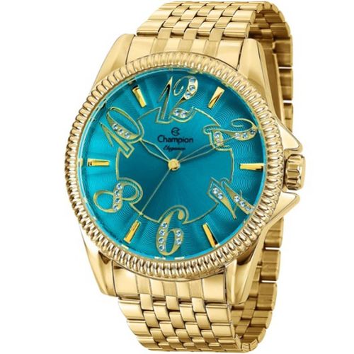 Relógio Feminino Champion Elegance Analógico CN27358F Dourado