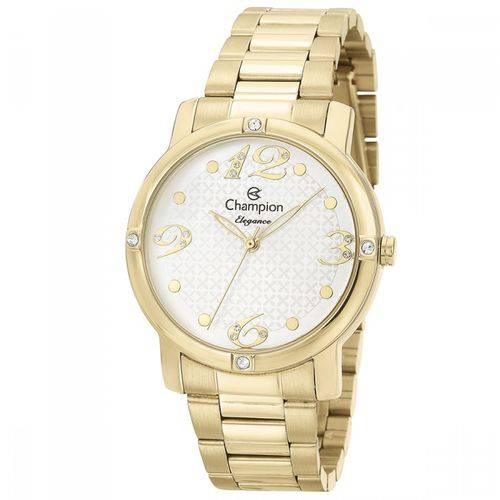 Relogio Feminino Champion Elegance Analogico - Cn27634h -dourado