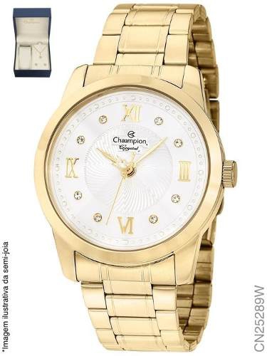 Relógio Feminino Champion Fashion Cn25289w Algarismos Romano