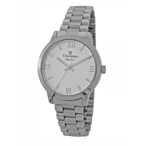 Relogio Feminino Champion Prata Elegance CN25163Q