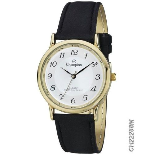 Relogio Feminino Champion Pulseira de Couro Ch22288m