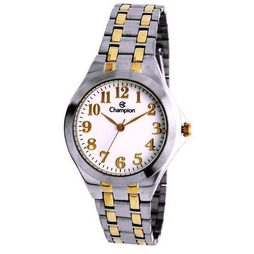 Relógio Feminino Champion Pulseira Prata e Dourado Ch22877b
