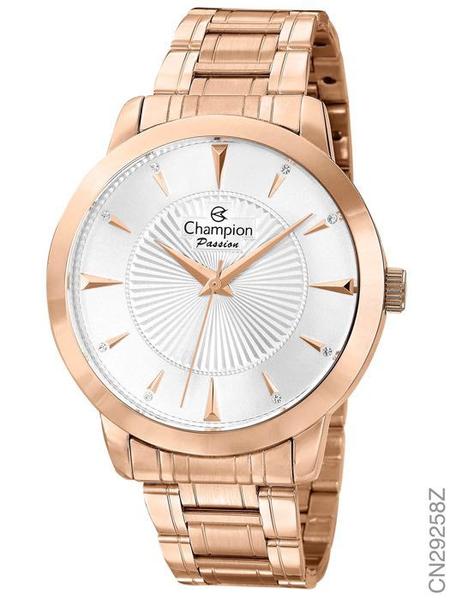 Relogio Feminino Champion Rose com Pedra Strass CN29258Z