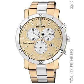 Relógio Feminino Citizen TZ20144Y Ecodrive Dourado e Prata